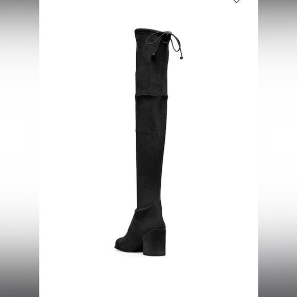 STUART WEITZMAN Tieland over the knee black suede boots size 7.0 - Picture 2 of 10